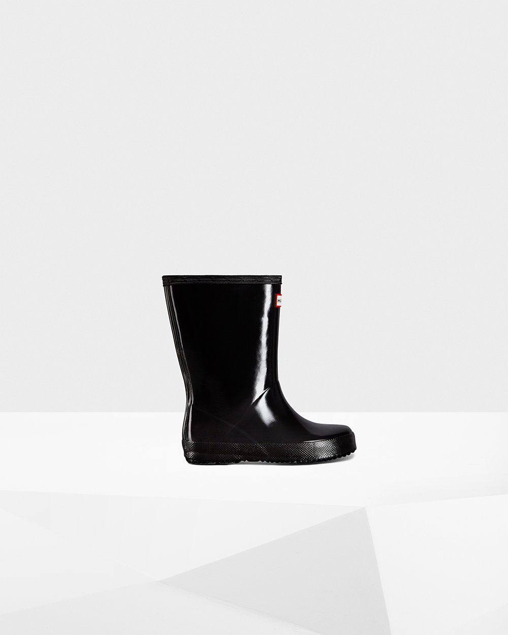 Botas De Agua Hunter Niños Original First Classic Gloss - Negras - Argentina 2153LCAFR